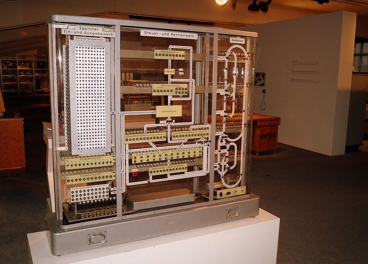 Modellrechenautomat, een illustratie van von Neumann's architectuur